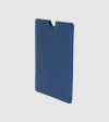 IE Leather Ipad Case. Blue color back