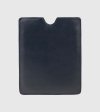 IE Leather Ipad Case. Navy color front