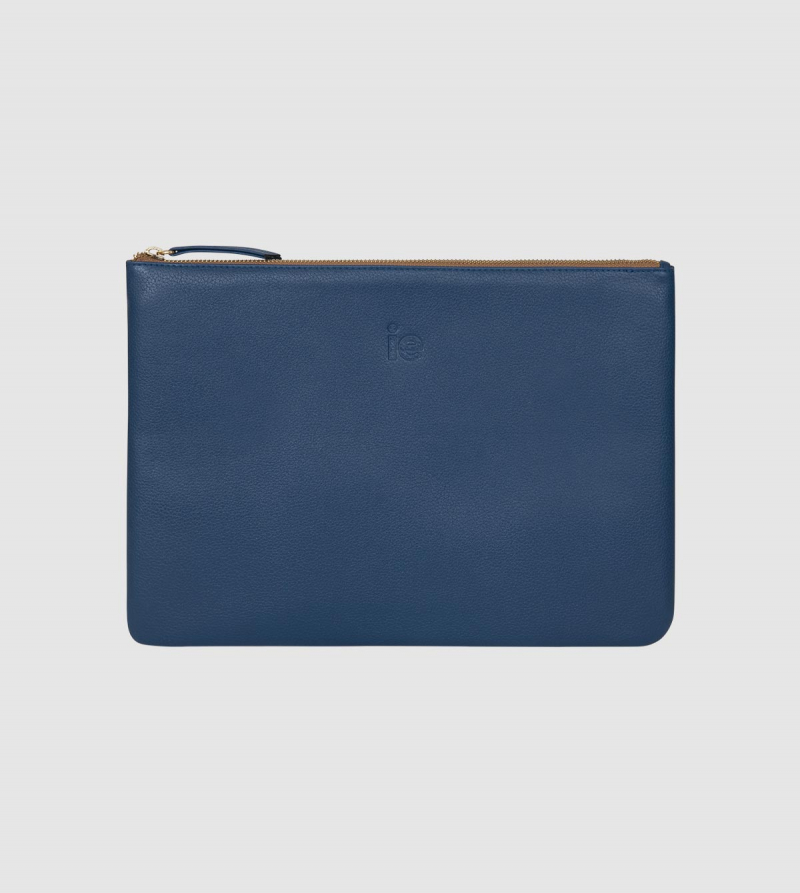 IE Leather Ipad Pro Case. Lavender color front