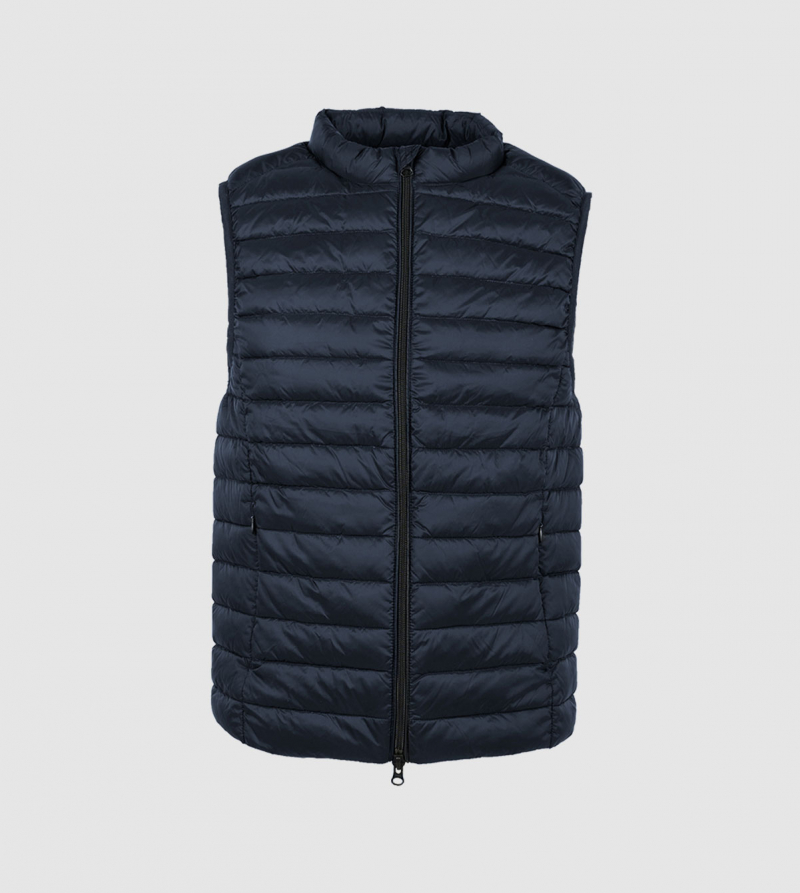 IE Vest of Primaloft. Navy color front
