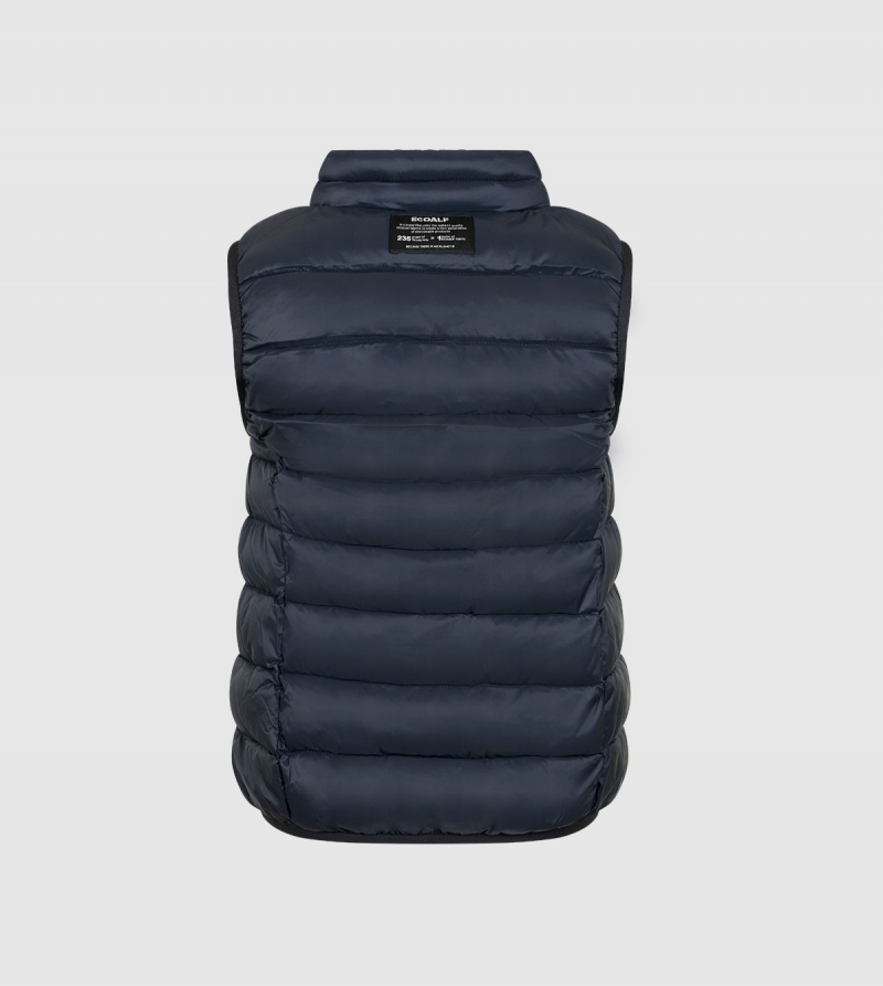 IE University Men's Vest. Navy color back