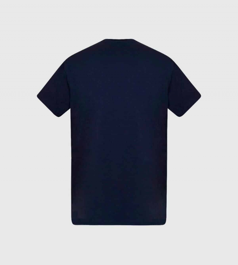 IE Alumni University Unisex T-shirt. Navy color back