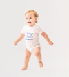IE University Baby Body. White color front