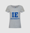 IE University Women´s T-Shirt. Grey color front