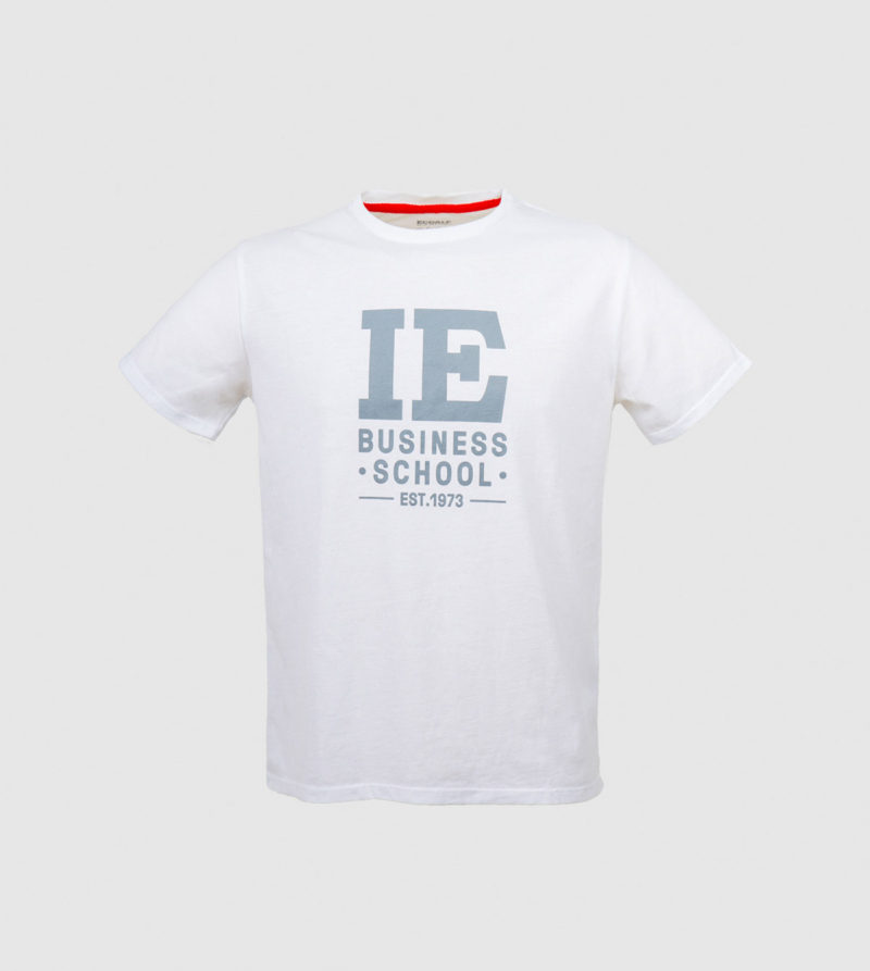 IE Business School Men's T-shirt. White color zoom