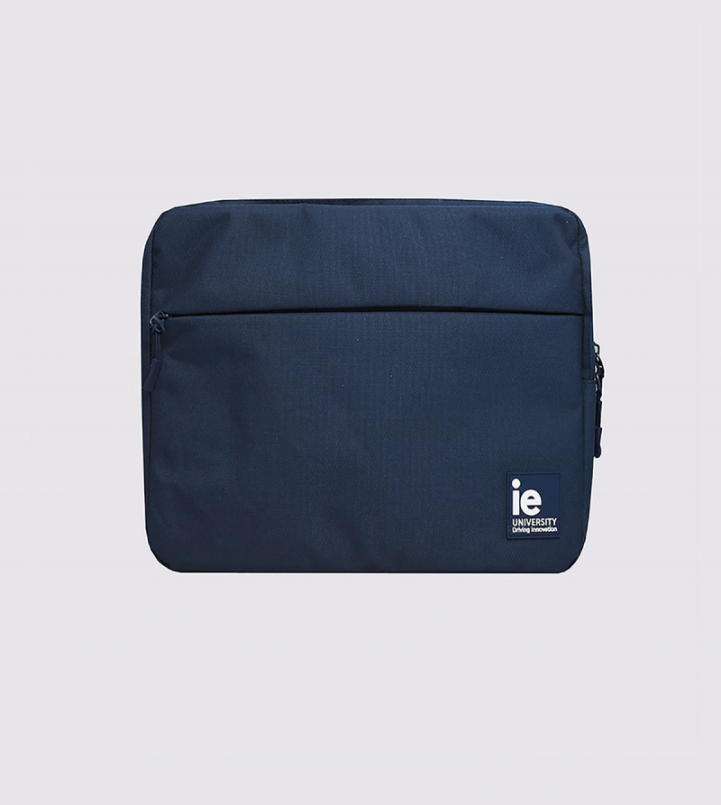IE University Laptop Case. Navy color front