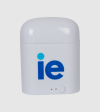 IE Earpods. White color front