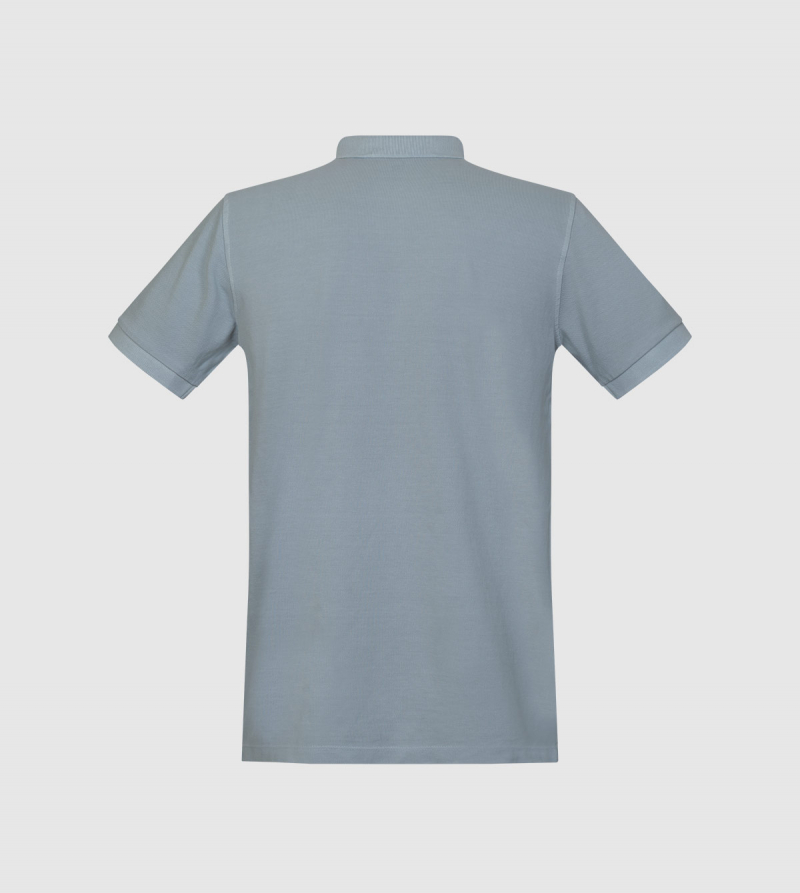 Tibet IE University Polo. Grey color back
