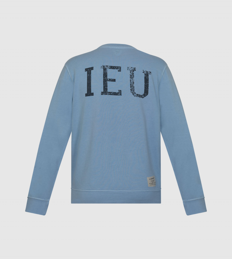 Sudadera Nilo IE University. Color azul claro back