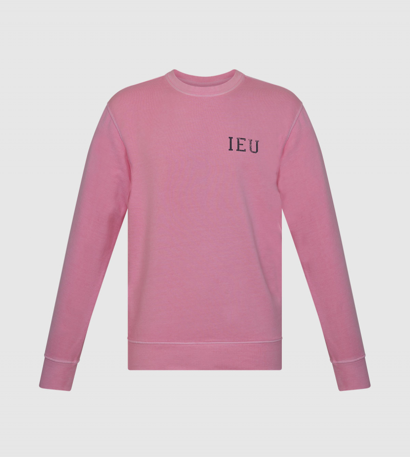 Sudadera Nilo IE University. Color rosa front