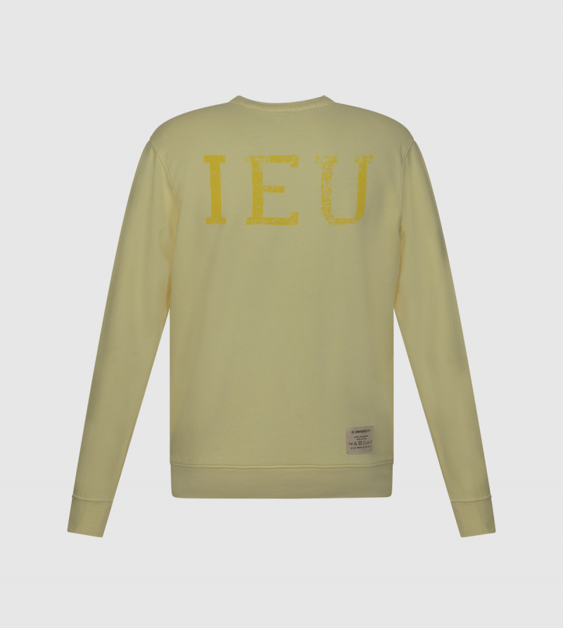 Sudadera Nilo IE University. Color amarillo front