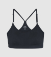 IE Strappy Sports Bra. black colour front